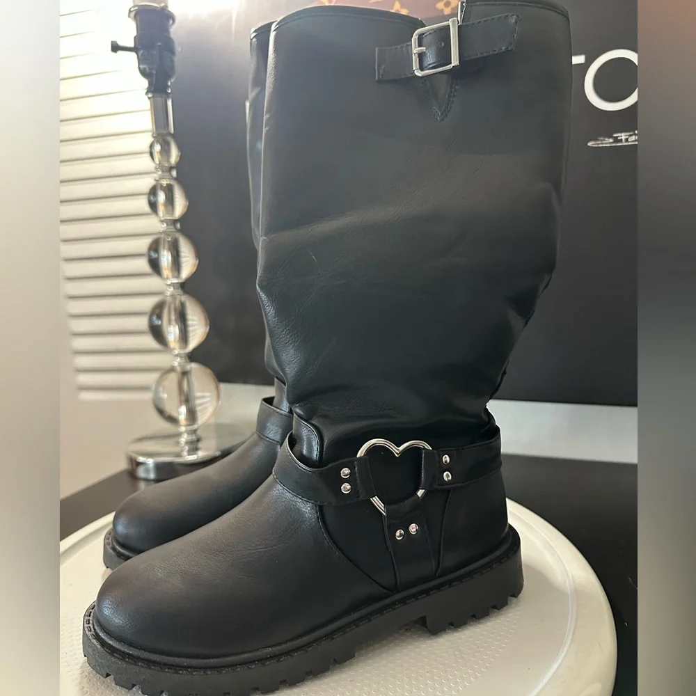 🆕Jellypop Kids Heart Faux Leather Boots